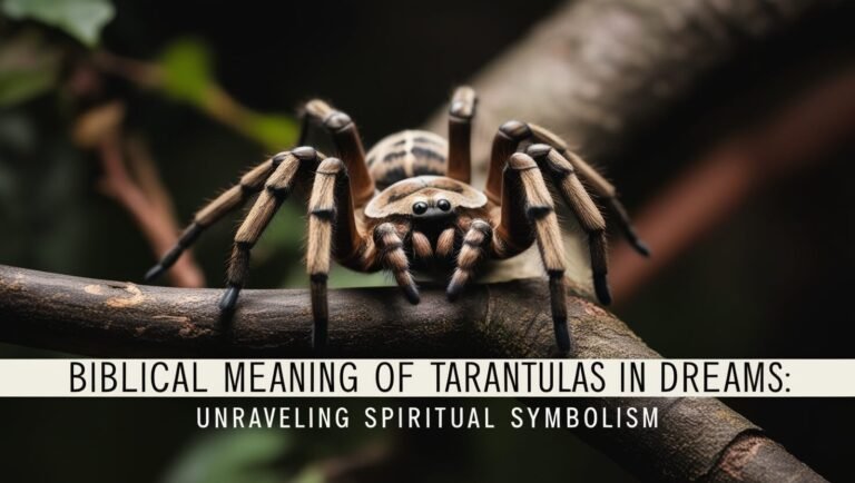 Biblical Meaning of Tarantulas in Dreams: Unraveling Spiritual Symbolism