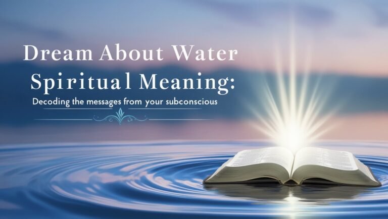 Dream About Water Spiritual Meaning: Decoding the Messages from Your Subconscious