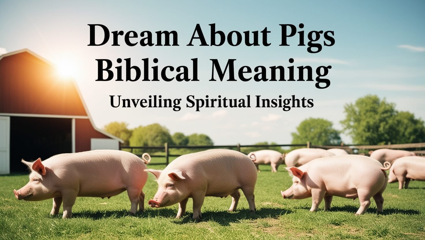 Dream About Pigs Biblical Meaning: Unveiling Spiritual Insights