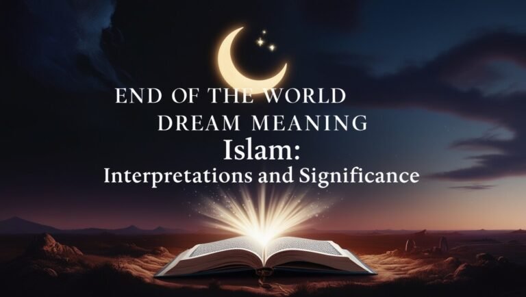 end of the world dream meaning islam: Interpretations and Significance