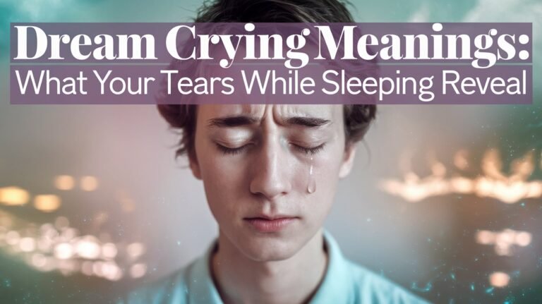 Dream Crying Meanings: What Your Tears While Sleeping Reveal