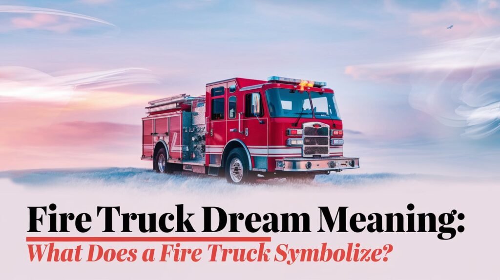 Fire Truck Dream Meaning: What Does a Fire Truck Symbolize?