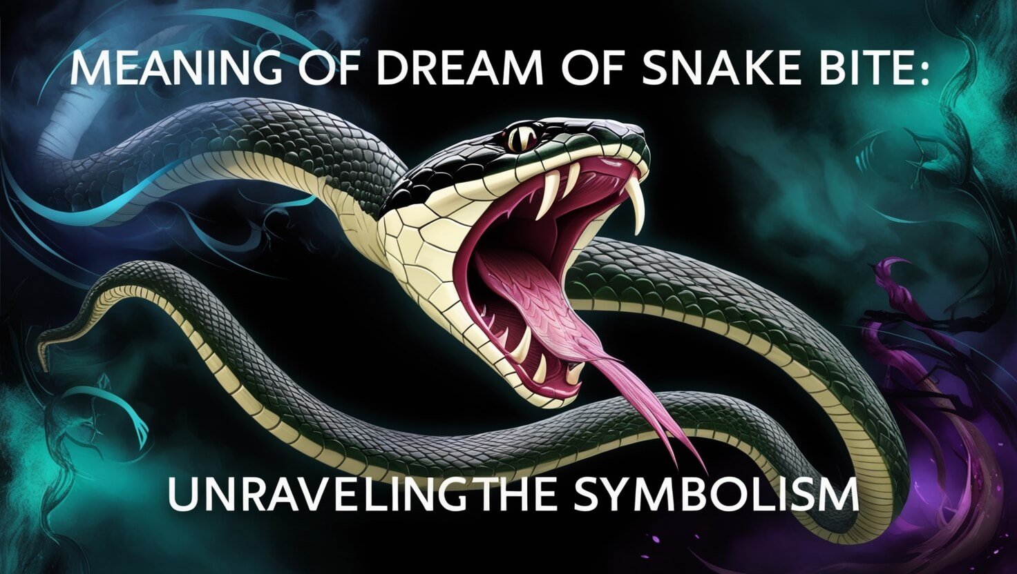 Meaning of Dream of Snake Bite: Unraveling the Symbolism