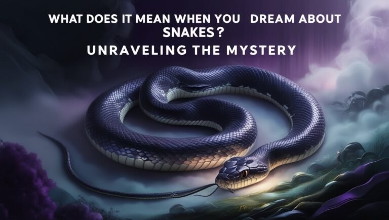 What Does It Mean When You Dream About Snakes? Unraveling the Mystery